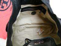 TORY BURCH bag purse handbag SATCHEL pocketbook hobo LEATHER BLACK 