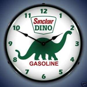 NEW SINCLAIR DINO BACKLIT LIGHTED CLOCK   FREE SHIP*  