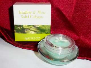 HEATHER & MOSS SOLID COLOGNE ~~~NEW~~~ 6g 0.2 oz  