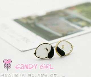 Lovely Dog Head Gold Color Fashion Earrings P438  