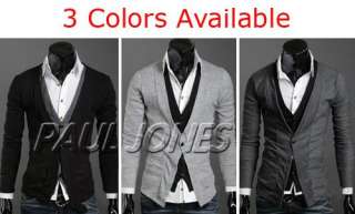 Polyester&Cotton Mens Trendy Sweater Coat Cardigan Knit  