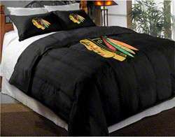 Chicago Blackhawks Comforter Set Twin Comforter with Shams 
