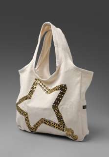LAUREN MOSHI Chain Star Taylor Canvas Tote Bag in Natural at Revolve 