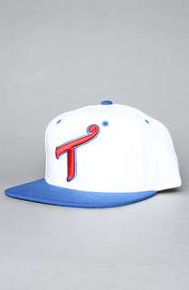 Two In The Shirt) The Classic Snapback Cap in White Royal 