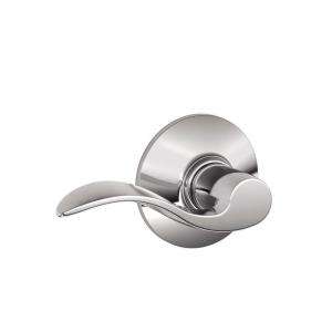 Schlage Accent Bright Chrome Hall and Closet Lever F10 ACC 625 at The 