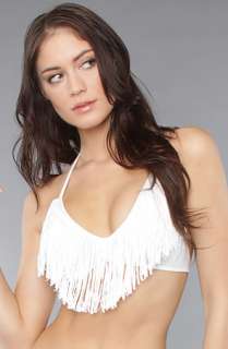 Space The Audrey Halter Top in White  Karmaloop   Global 