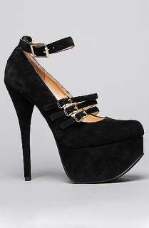 Sole Boutique The Pam Per Shoe in Black Suede  Karmaloop 