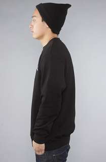 Crooks and Castles The Coca Caviar Crewneck Sweatshirt in Black 