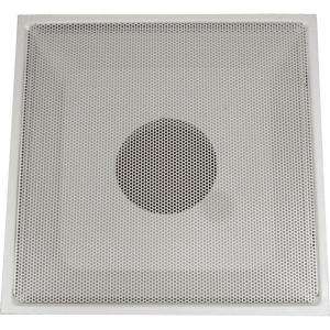 SPEEDI GRILLE 24 in. x 24 in. White Drop Ceiling T Bar Perforated Face 