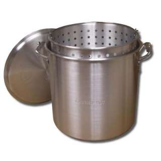   80 qt. Aluminum Boiling Pot, Basket and Lid KK80 