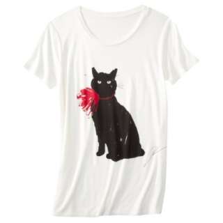 JASON WU Target LIMITED EDITION Short Sleeve Cat Print T Shirt Tee 