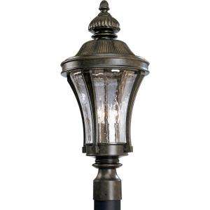   Lighting Nottington Collection Forged Bronze 3 light Post Lantern