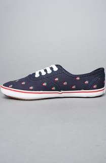 Vans Footwear The Cedar Sneaker in Navy Strawberries  Karmaloop 