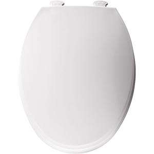 Elongated Closed Front Toilet Seat in White 130EC 000 at The Home 