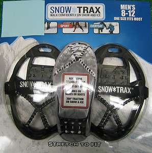 Snow Trax Traction Non Anti Slip Skid Ice Shoe Shoes Grips Steel 