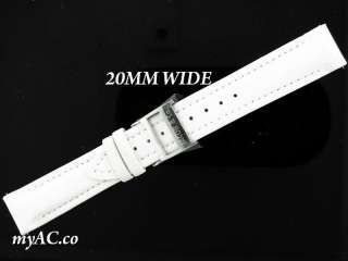 NEW JACOB & CO POLYURETHANE DEPLOYMENT BAND 20MM WHITE  