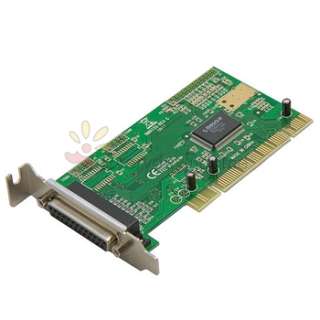 NEW PCI PARALLEL 1 PORT CARD WORK WINDOWS 7 LOW PROFILE  