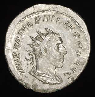 Roman Silver Antoninianus coin of Philip I 244 AD  