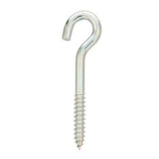 Crown Bolt Zinc Plated 1/4 in. x 5 in. Lag Thread Screw Hook 09766 at 