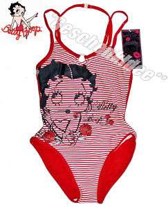 BETTY BOOP Badeanzug Rot 122/128 134/140 146/152 ♥  