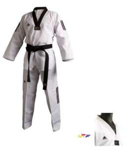 Adidas Taekwondo Anzug ADI CLUB 3 Stripes, TKD Dobok  