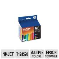 Epson 124 T124520 DURABrite Ultra Moderate Capacity Color Multipack 