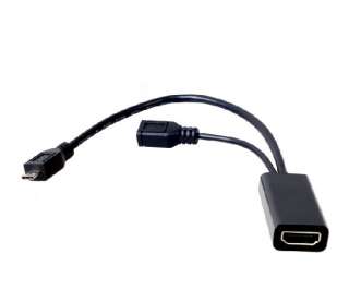 Micro USB to HDMI MHL HTC EVO 3D Flyer G14 Galaxy Samsung S2 i9100 