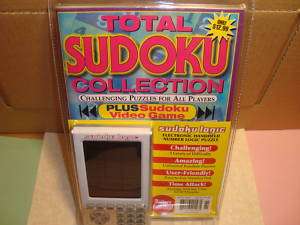 SUDOKU Electronic Handheld Video Game + Puzzle Book  
