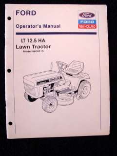 FORD LT12.5 LT 12.5 HA TRACTOR OPERATORS MANUAL NICE  