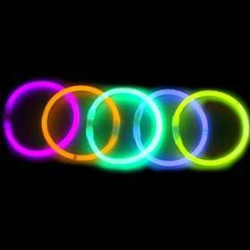 100 St Knicklicht Leuchtband Armband Schwarzlicht Neon  