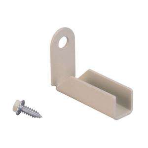   in. Navajo White Fence Panel Mounting Brackets Steel Fence Accessory