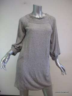 Ports 1961 Dress Grey Cotton 3/4 Sleeve sz M  