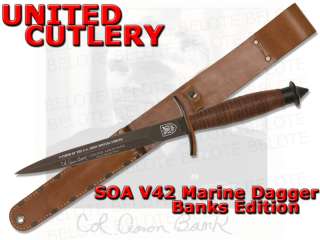   Cutlery LIMITED Banks Edition SOA V42 Stiletto Dagger w/ Sheath UC2784