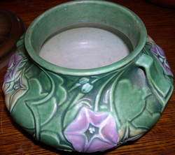 Mint Original Roseville Pottery Morning Glory Bulbous Vase 268 4 No 