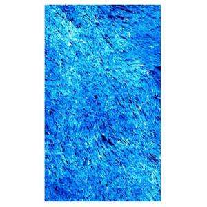 LA Rug Inc. Silky Shag Blue 7 Ft. 3 In. X 9 Ft. 10 In. Area Rug SSC 65 