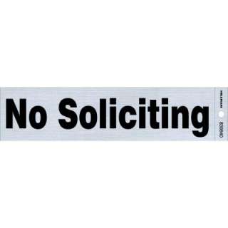 The Hillman Group 2 in. x 8 in. Plastic No Soliciting Sign 839840 at 