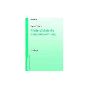 Niedersächsische Gemeindeordnung  Robert Thiele Bücher