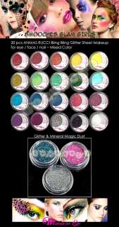 NEW MAKE UP 20 Glitter MINERAL Eyeshadow Cosmetic #7  