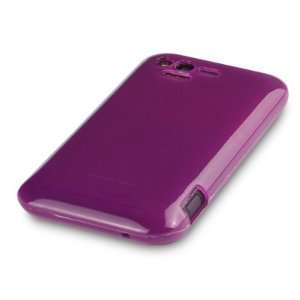 TPU SILIKON HÜLLE CASE COVER FÜR HTC RHYME IN LILA, QUBITS RETAIL 
