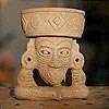 FIRST GOD of AZTECS~Mexican Ceramic Replica ART Statue  