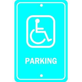  in. x 12 in. Aluminum Handicapped Parking Sign 91362 