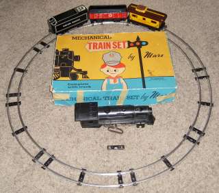 Vintage Marx Mechanical Wind up Train Set O Gauge Union Pacific Louis 