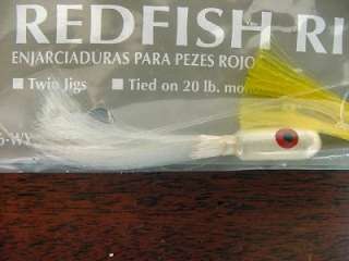 New South Bend Trophy 1/4 Oz. Yellow and White Redfish Rigs  