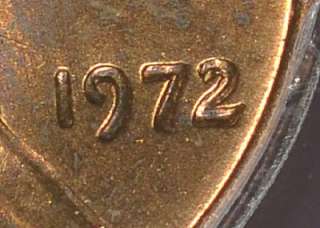 1972 Double Die PCGS Lincoln Cent Error DDO Penny  