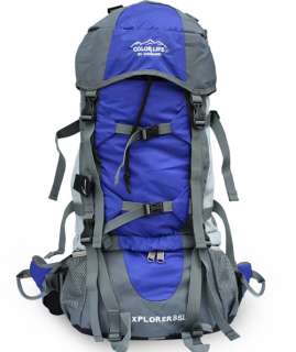 70L Internal Frame Hiking camping Travel Backpack Bag B  