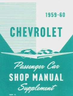 CHEVROLET 1959 60 Impala/El Camino/Bel Air Shop Manual  
