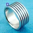   Superb Mens Wide Stainless 316L Steel Band Ring Fashion Jewelry