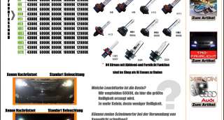 55 WATT XTREME POWER XENON Frontscheinwerfer UMBAU KIT H7 H4 H1 H3 BMW 