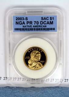 2003 S NATIVE AMERICAN SACAGAWEA PROOF DOLLAR COIN DCAM  
