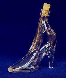 Glas Flasche Damen Schuh Dekoration 0,04 Ltr.  